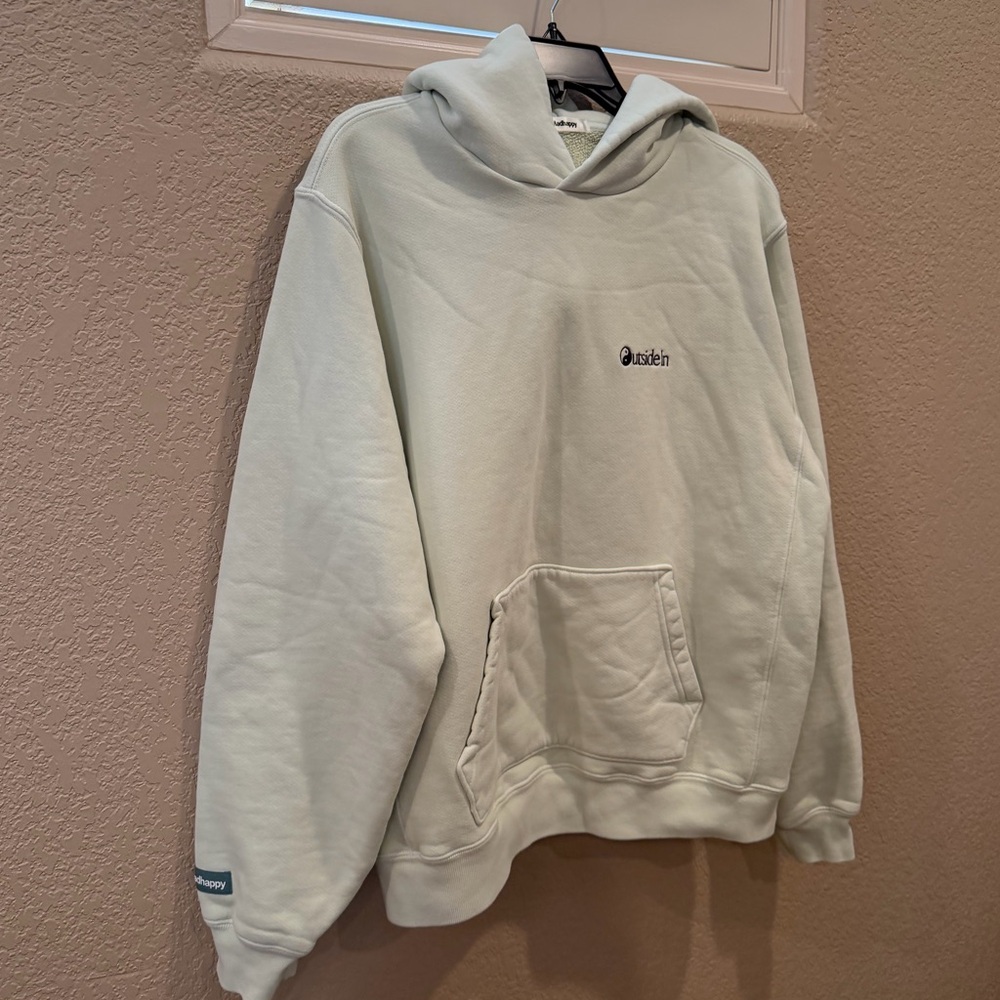 LIKE NEW Madhappy Summer Outdoors Fleece Hoodie - Lime RARE - Picture 8 of 16